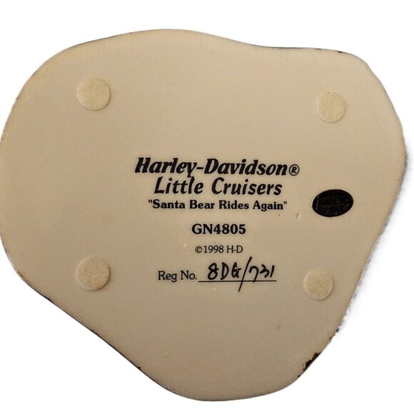 Vintage Harley-Davidson Santa Bear Rides Again Figurine Numbered MINT - Picture 8 of 10